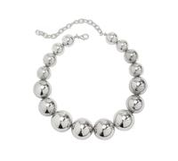 Caiguoer Punk Collana Regolabile Esagerato Rotondo Bead Choker Collana Accessori per Donne e Ragazze (B)