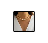 Caiguoer Punk Multi-layer Collana Braccialetto Regolabile Geometrico Circolare Personalizzato Choker Collana Braccialetto Accessori per Donne e Ragazze (A)