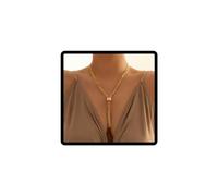 Caiguoer Punk Multi-layer Collana Regolabile Geometrica Circolare Nappa Choker Collana Accessori per Donne e Ragazze (A)
