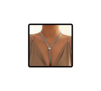 Caiguoer Punk Multi-layer Collana Regolabile Geometrica Circolare Nappa Choker Collana Accessori per Donne e Ragazze (B)