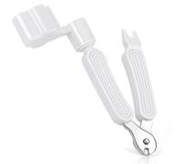 CAIHONG Taglierina per corde per chitarra e estrattore per spilli, strumento multifunzione 3 in 1, accessori per chitarra (bianco)