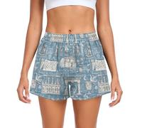 Caihoyu Ancient Greece - Pantaloncini sportivi da donna, larghi e comodi, per basket, per interni, canottaggio, viaggi, yoga, sport, S, Grecia antica, XX-Large