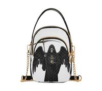 Caihoyu Borsa a tracolla moda casual impermeabile angelo della morte | Poliestere Antigraffio Top Handle & Crossbody per Viaggi & Shopping