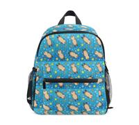 Caihoyu Borsa a tracolla per bambini di età compresa tra 3 e 8 anni, multi tasca, S con stelle marine e lontra marina