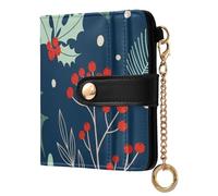 Caihoyu Portafoglio pieghevole da donna di Natale per le donne comodo quotidiano in pelle PU per ragazzi ragazze