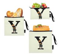 Caihoyu Y 3 pezzi riutilizzabile viaggio snack borse multiuso borsa per pannolini organizzazione per donne ragazze viaggio