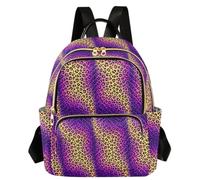 Caihoyu Zainetto Stampato Multi Pocket Rainbow Animal S, Animale arcobaleno, Medium, Casual | Passeggiata leggera dello shopping del poliestere per le donne