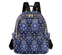 Caihoyu Zaino alla moda 3 tasche con cerniera Evil Eye Hamsa Hand S, Mano di Fatima Occhio Malvagio, Medium, Casual