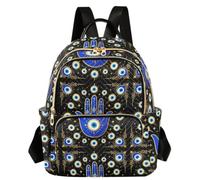 Caihoyu Zaino alla moda multi tasca Evil Eyes Hamsa Hand S, Mano di Fatima Occhi Malvagi, Medium, Casual