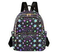 Caihoyu Zaino Moda Due Taglie Arcobaleno Stelle S, Stelle arcobaleno, Small, Casual