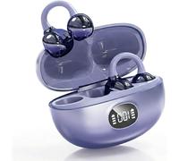 Caijin Cuffie Bluetooth 6.0 Auricolari Sport con Clip Aperta, Cuffie Wireless, Auricolari Clip-On, 60 Ore di Autonomia, Vestibilità Sicura, Chiamate Chiare per Lavoro/Sport/Quotidiano，Blu