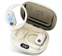 Caijin Cuffie Bluetooth Open-Ear, Auricolari wireless Bluetooth 6.0 con Schermo LED, Cuffie Sport Impermeabili IPX6, 40H di Riproduzione, Suono Hi-Fi, Adattamento Stabile per Corsa & Pendio