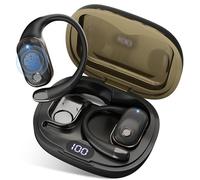 Caijin Cuffie Bluetooth Open-Ear, Auricolari wireless Bluetooth 6.0 con Schermo LED, Cuffie Sport Impermeabili IPX6, 40H di Riproduzione, Suono Hi-Fi, Adattamento Stabile per Corsa & Pendio
