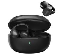 Caijin Cuffie Open-Ear, Cuffie Sportive Bluetooth a Clip, Auricolari Wireless a Clip, Bluetooth 6.0, Autonomia 40h, Ricarica Rapida USB-C, IPX4, Vestibilità Sicura Adatto per Sport Fitness Lavoro,Nero