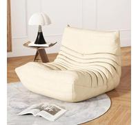 Caikbms Poltrone Sacco Adulti, Poltrona Camino, Divano Sacco Adolescenti con Schiuma Ad Alta Resilienza, Base Antiscivolo in Memory Foam, per Soggiorno Camera Letto Ufficio E,Single