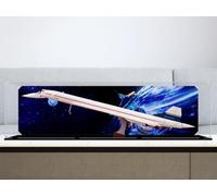 Caikbms Scatola Modello Acrilico Compatibile con Modello Blocco Costruzione Concorde Le-Go 10318, Vetrina Antipolvere per Le-Go 10318 (Solo Vetrina) A,3mm