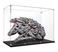 Caikbms Vetrina Acrilico Compatibile con L-Ego 75192 Millennium Falcon, Vetrina Antipolvere per Modelli Collezione (Solo Vetrina) B,2mm