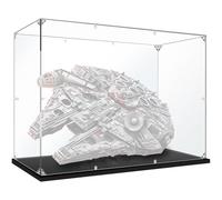 Caikbms Vetrina Acrilico Compatibile con L-Ego 75192 Millennium Falcon, Vetrina Antipolvere per Modelli Collezione (Solo Vetrina) B,2mm