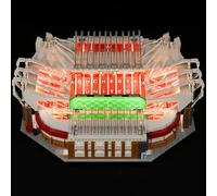 Caikbms Vetrina Acrilico Compatibile con Le-Go 10272 Old Trafford Manchester United per Modello (Solo Vetrina con Sfondo) B