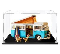 Caikbms Vetrina Acrilico Compatibile con Le-Go 10279 T2 Camping Bus, Vetrina Antipolvere per Modelli Collezione (Solo Vetrina) B,2mm