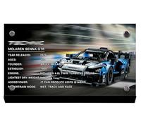 Caikbms Vetrina Acrilico Compatibile con Le-Go 42123 GTR Racing, Scatola Protettiva Antipolvere per 42123 (Modello Non Incluso) A,5mm