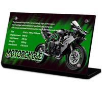 Caikbms Vetrina Acrilico Compatibile con Motocicletta Le-Go 42170 H2R, Scatola Modello Acrilico con Copertura Antipolvere Trasparente (Senza Modello) A,5mm