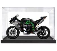 Caikbms Vetrina Acrilico Compatibile con Motocicletta Le-Go 42170 H2R, Scatola Modello Acrilico con Copertura Antipolvere Trasparente (Senza Modello) B,3mm