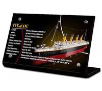 Caikbms Vetrina Compatibile con Lego Titanic (10294), Vetrina Antipolvere per Modelli Collezione (Solo Vetrina) A,5mm