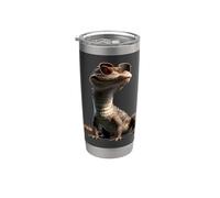 Caimano Coccodrillo Alligatore Rettile Coccodrilli Cayman Bicchiere termico in acciaio inox doppia parete