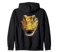 Caimano Coccodrillo Alligatore Rettile Coccodrilli Cayman Felpa con Cappuccio
