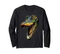 Caimano Coccodrillo Alligatore Rettile Coccodrilli Cayman Maglia a Manica