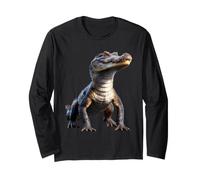 Caimano Coccodrillo Alligatore Rettile Coccodrilli Cayman Maglia a Manica