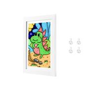 Cainor Wooden Picture Frame Children's Drawing A3 Pack of 1,49×32 Front Opening Picture Frame Multiple Pictures of Children Art Photo Frame Put on Photo Wall-White