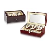 CAINV 6 + 7 avvolgitore for orologi di lusso con serratura 13 slot for alla moda scatola visualizzazione che orologio meccanico girevole for la casa Grande capacità(C)