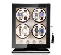 CAINV Avvolgitore for orologi di lusso verticale a 8 posizioni for Tourbillon Orologio elettrico automatico con chiusura a scatto Organizer Display antipolvere Grande capacità(D)