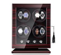 CAINV Avvolgitore for orologi di lusso verticale a 8 posizioni for Tourbillon Orologio elettrico automatico con chiusura a scatto Organizer Display antipolvere Grande capacità(B)