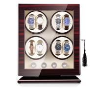 CAINV Avvolgitore for orologi di lusso verticale a 8 posizioni for Tourbillon Orologio elettrico automatico con chiusura a scatto Organizer Display antipolvere Grande capacità(2)