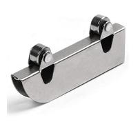 CAIONPLE 10 pezzi acciaio inox doppio volano parola fessura ferroviario vetro vetro accessori ferramenta
