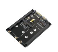 CAIONPLE 2 in 1 MSATA + B Key/B+M Key M.2 SSD su scheda adattatore 2,5 con base per alloggiamento per M2 NGFF SATA3 2230 2242 2260 2280 Facile da usare