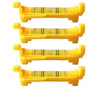 CAIONPLE 4 Pezzi Stringa Livello Hanging Line Acqua Bilance per Livellamento Di Misurazioni, Edilizia, Lavoro Ecc. (Giallo)