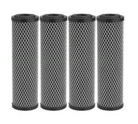 CAIONPLE Filtro per acqua al carbone, 4 pezzi, 10 pellicole di carbonio standard per tutta la casa, filtro di ricambio per sedimenti e sapori e odori, facile da installare