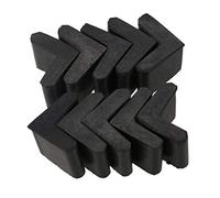 CAIONPLE Gomma L-foermigen piastra pedana copertura 10 pezzi nero