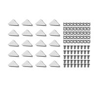 CAIONPLE Serie 2020, set di connettori profilati in alluminio, 20 pezzi, 40 dadi M5 x 10 mm, 40 viti a esagono incassato M5 x 10 mm, per accessori profilo in alluminio da 6 mm