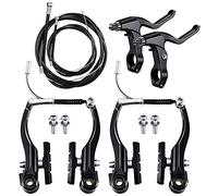 CAIONPLE Set completo per bicicletta e mountain bike, freno a V + cavo esterno + leva + freno anteriore e ruota freno freno per bicicletta accessori