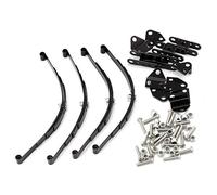 CAIONPLE Set di 4 molle da 1/10 fogli, telaio HighLift per 1/10 D90 RC Crawler Auto Parts Nero