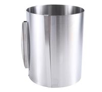 CAIONPLE Teglia per torta in argento, altezza 20 cm, anello in acciaio inox, regolabile, alta teglia per una facile preparazione