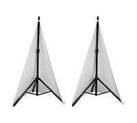 CAIONPLE Universale DJ luce altoparlante supporto copertura doppio laterale treppiede supporto gonna scrim copertura materiale estensibile 2 pezzi
