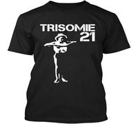 CAIQI Popular Trisomie 21 The Last Song Musical Group Band Music T Shirt Black XXL