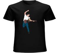 CAIQI Salvare Bruce And The Springsteen 1 Men's Basic Short Sleeve T Shirt Black L
