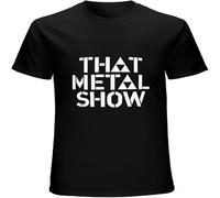 CAIQI That Metal Show Mens T Shirt Printed Graphic Top Unisex Tee Black M